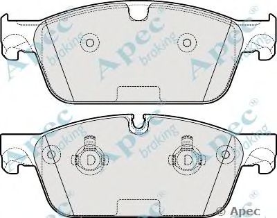 APEC BRAKING pad1928 -  Комплект тормозных колодок, дисковый тормоз